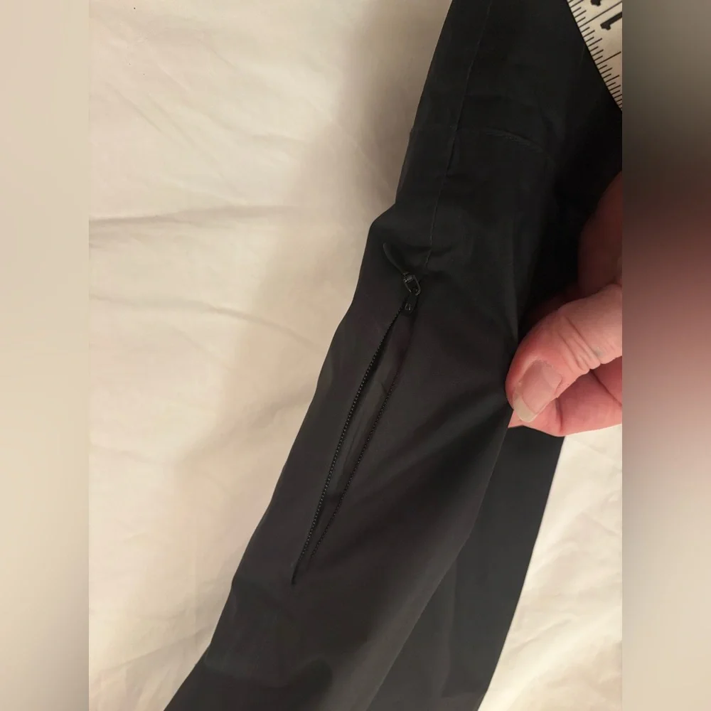 The North Face Black Hooded Trench Coat Rain Jacket Medium - Picture 9 of 13